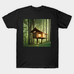 Treehouse In Woods T-Shirt